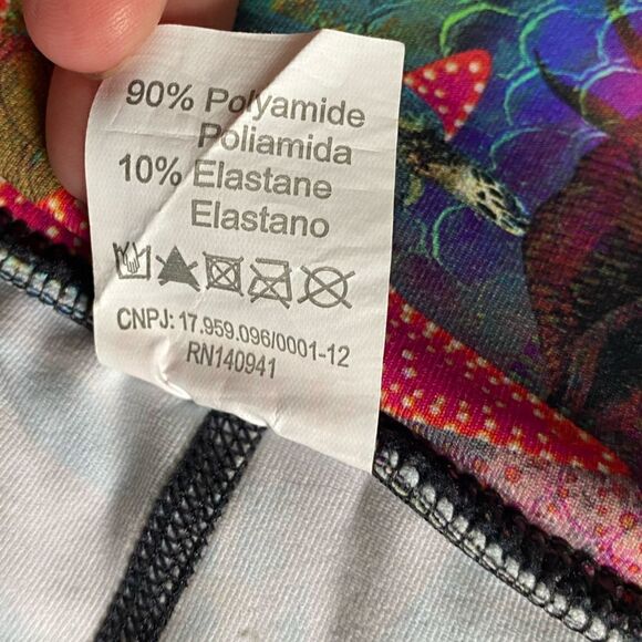 Donajo Modest Skirted Crop Leggings Turtles Starfish Women’s Size 3 Multicolor - Picture 9 of 9